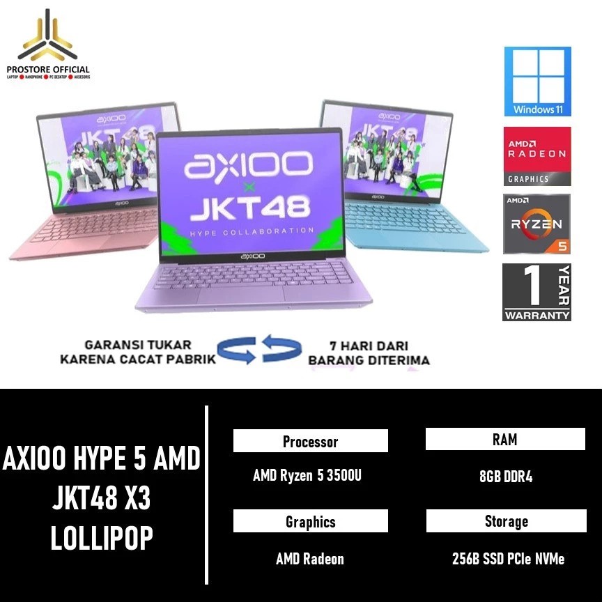 Axioo Hype 5 AMD X3 Lollipop Edition