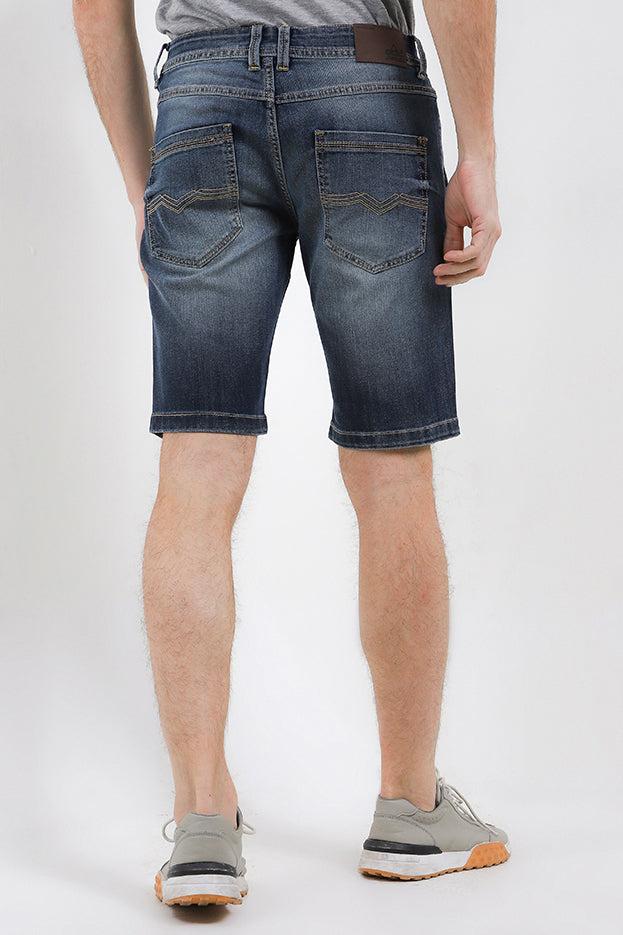 Multi Garmenjaya Cardinal CDL Celana Pendek Bermuda Denim Slim Fit  H0042BK15A
