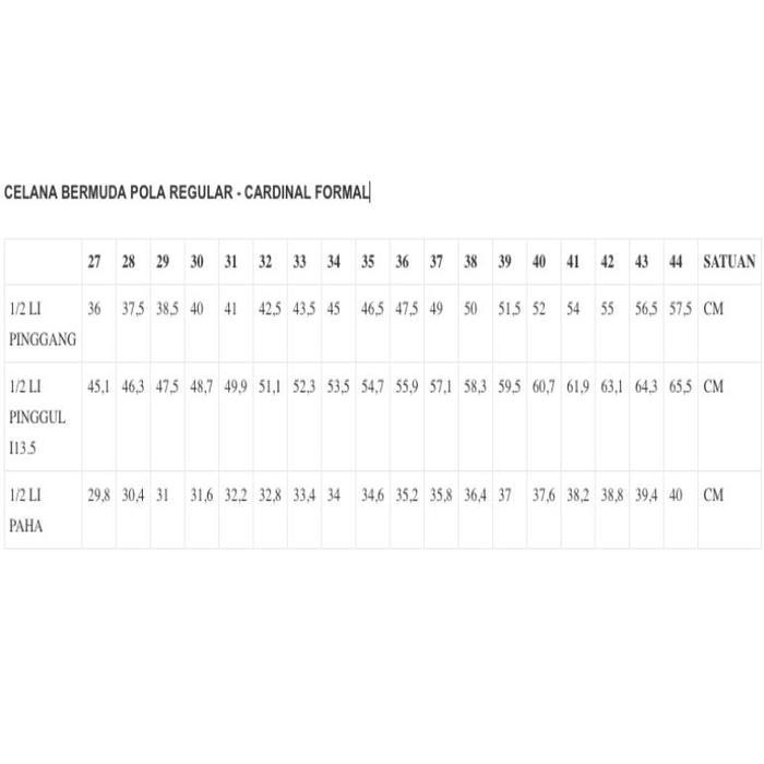 Multi Garmen Jaya Cardinal Celana Pendek Bermuda Pria  F0204BK03E