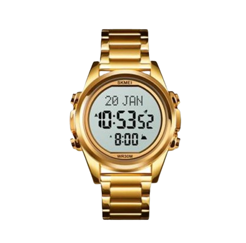 SKMEI Jam Tangan Gold-White Digital Multifungsi 1