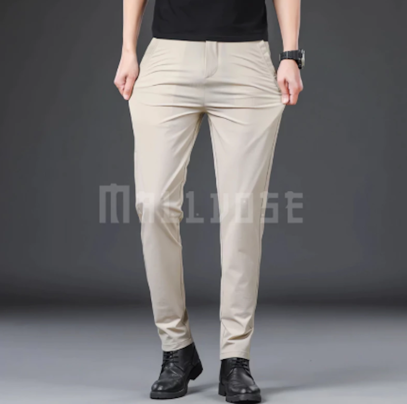 Mallvose Celana Pria Chino Slim Fit 5