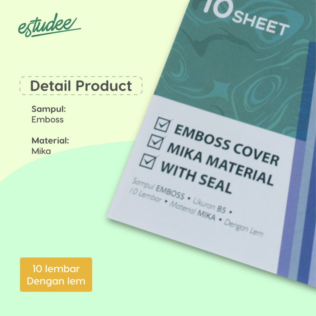 Sampul Mika Emboss Seal B5