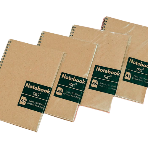 A5 Kraft Cover Spiral Notebook