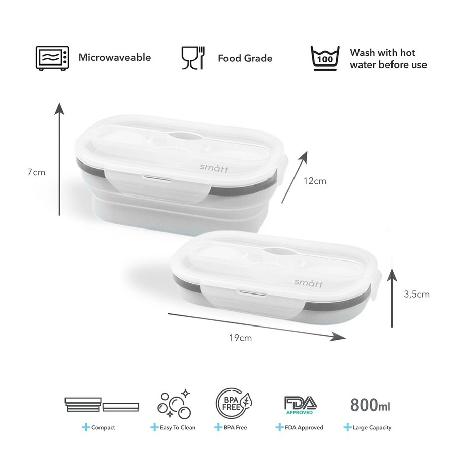  Smatt Foldable Lunchbox