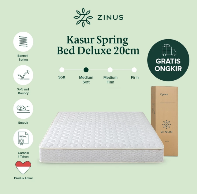 Zinus Global Indonesia Zinus Kasur Spring Bed Deluxe 