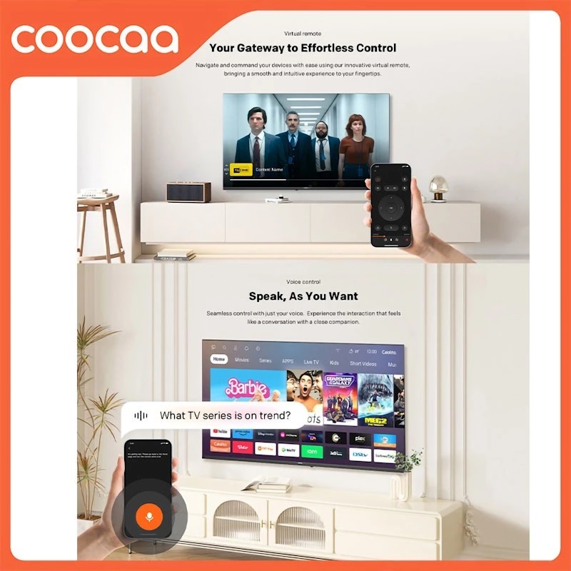 Coocaa 43" 2K LED Smart TV 4