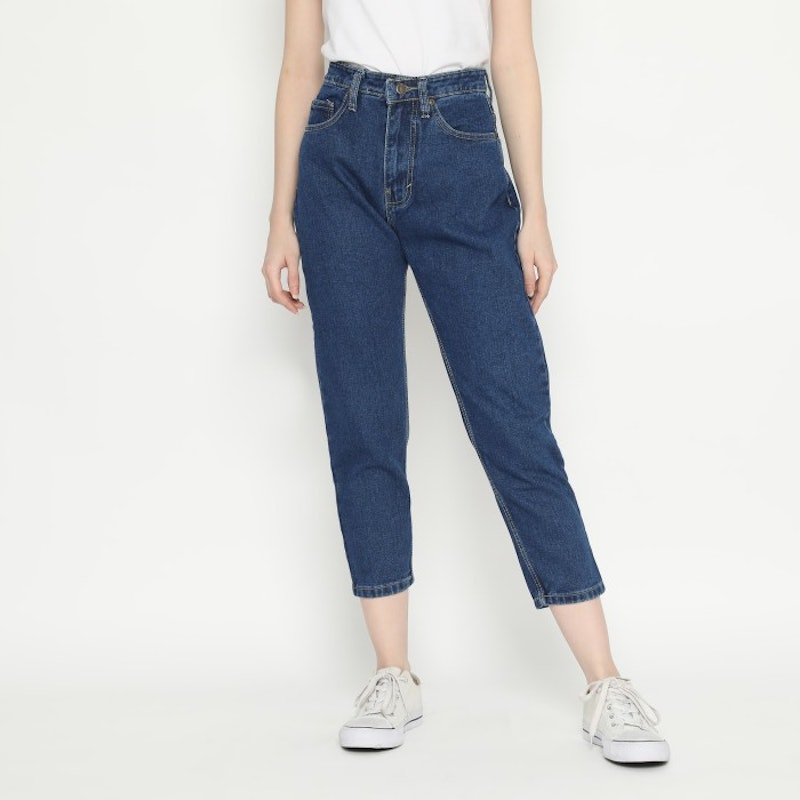Celana Boyfriend High Waist Jeans Wanita 3