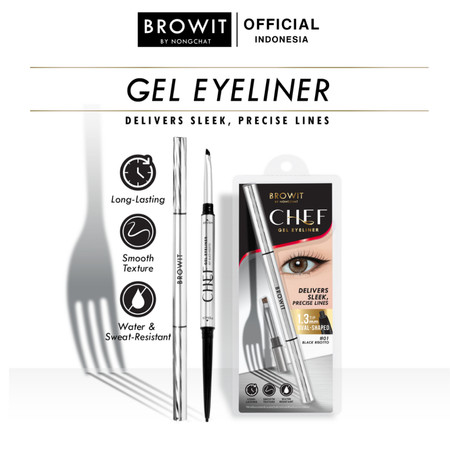 Nongchat Makeup Browit by Nongchat Chef Gel Eyeliner #01 Black Risotto