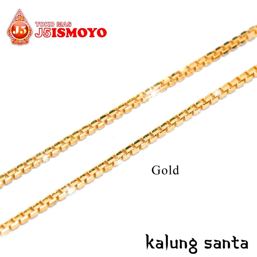 J5 Ismoyo Kalung Emas Polos Santa Pria