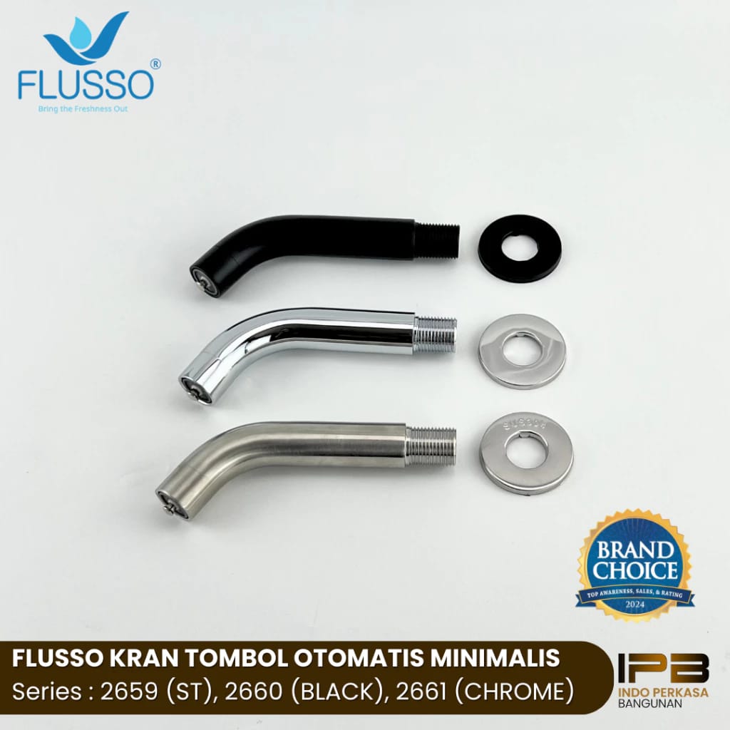 Putera Adhi Perkasa Flusso Kran Tombol Drat Dinding 