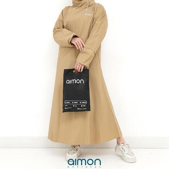  Aimon Jas Hujan Gamis Wanita