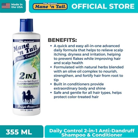 Straight Arrow Products Mane 'n Tail 2in1 Anti Dandruff Shampoo