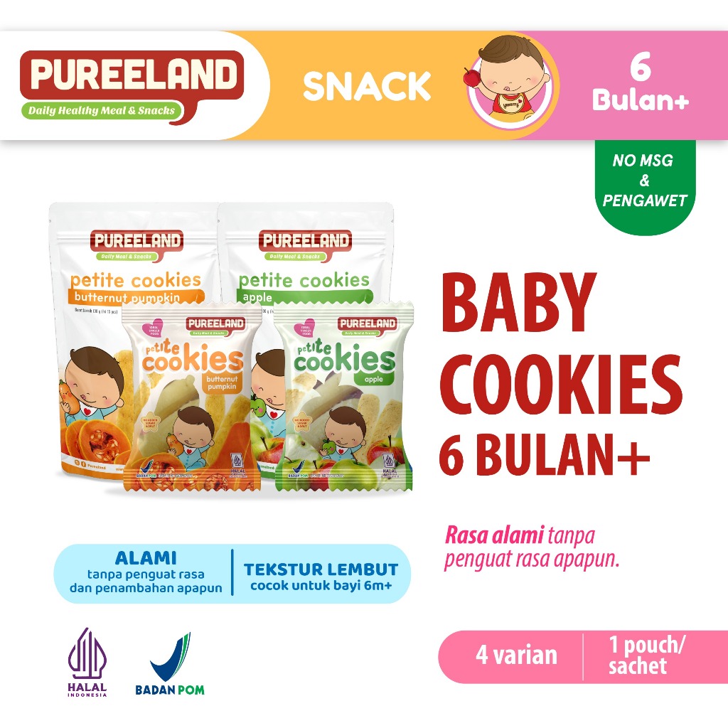 Pureeland Nutritama Prima Pureeland Petite Cookies Apple