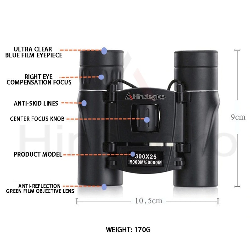 Hindegko Binocular 300x25 M 4