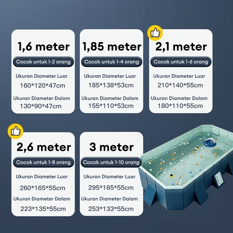  Beige Kolam Renang Anak Puyule Jumbo 
