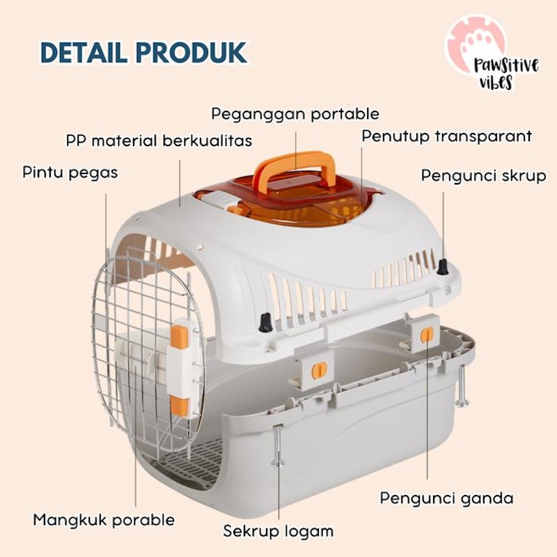 Pawsitive Vibes Pet Cargo Premium 2in1 4