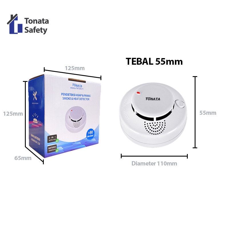 Tonata Standalone Smoke Heat Detector 3