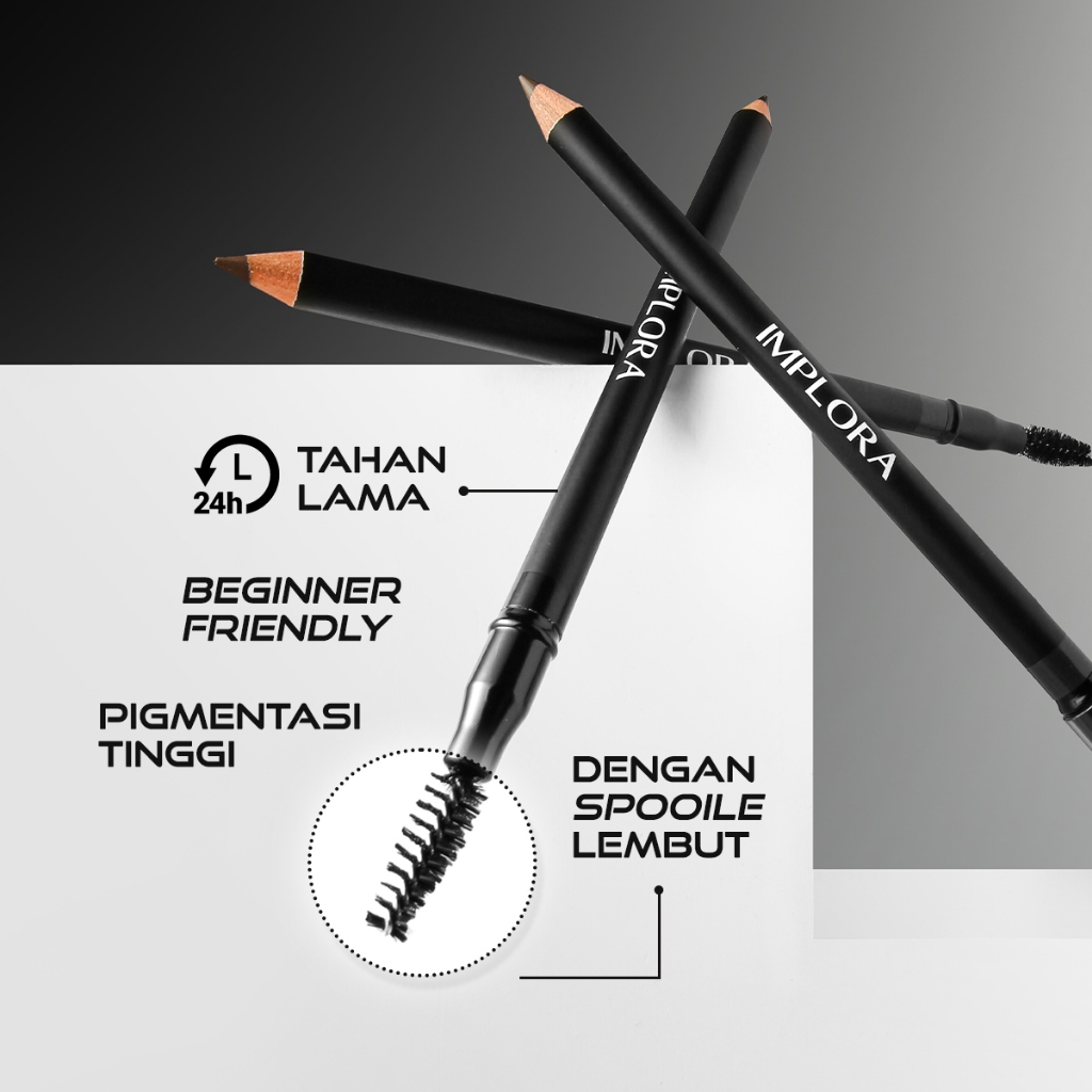 Implora Sukses Abadi Implora Urban Eyebrow Pencil Natural Black