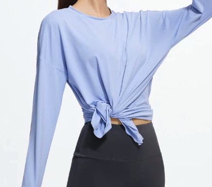  ANMO Long Sleeve T-Shirt Yoga Oversize Sport