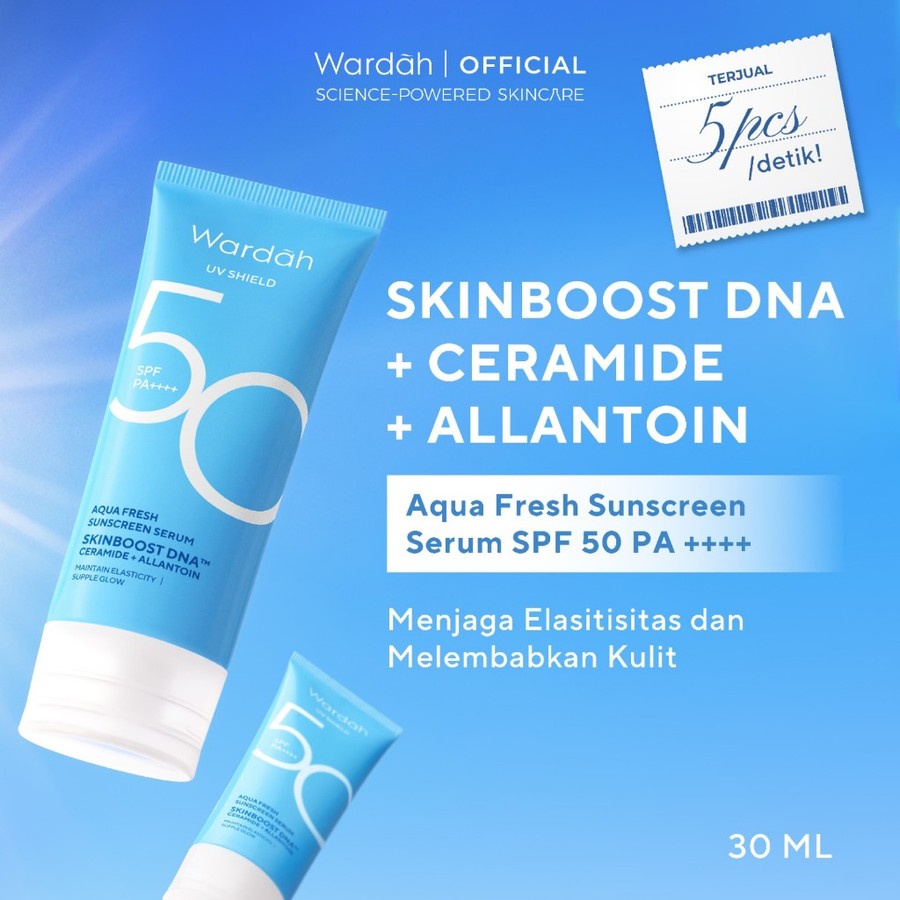 Paragon Technology and Innovation Wardah UV Shield Aqua Fresh Sunscreen Serum SPF 50 PA++++