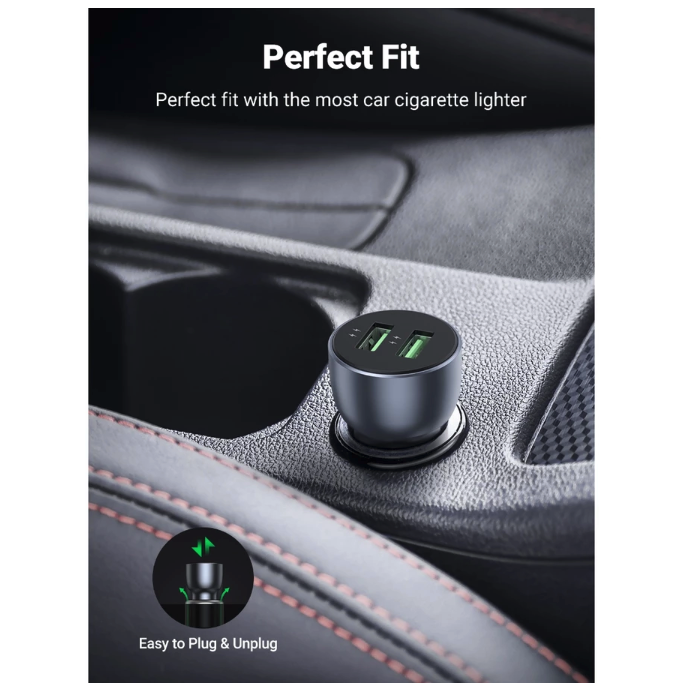 Ugreen Group Ugreen Car Charger Dual Port USB A 36W  10144