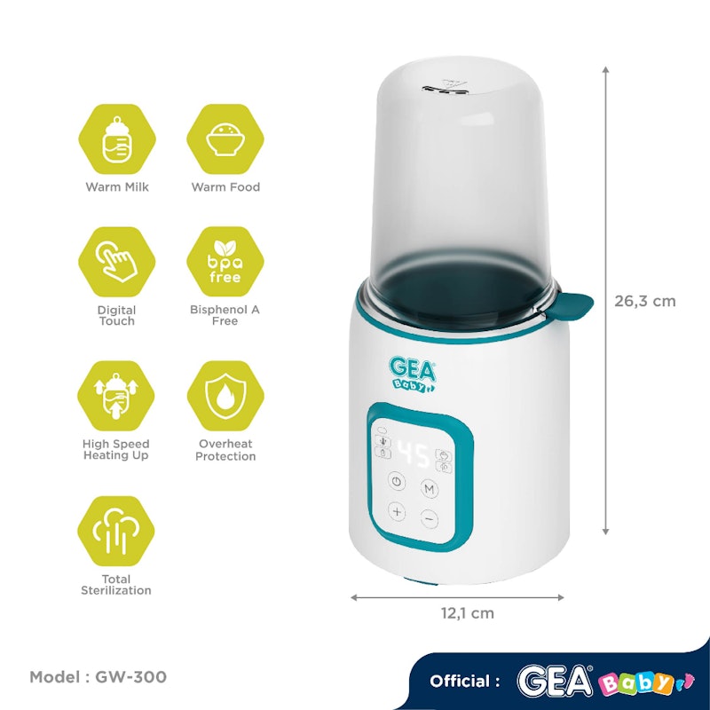 GEA Baby Smart Digital Bottle Warmer & Sterilizer 3
