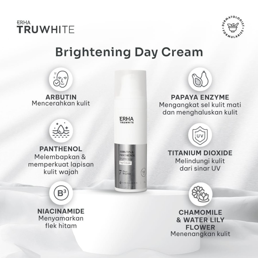 Truwhite Arbutin & Panthenol Brightening Day Cream 4