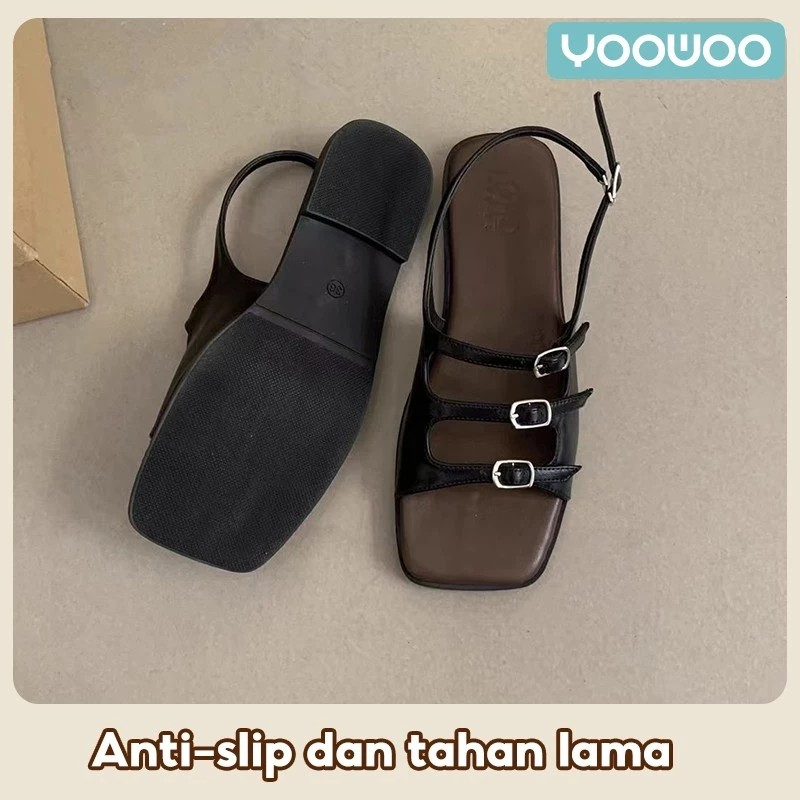  YooWoo Sandal Slip On Wanita