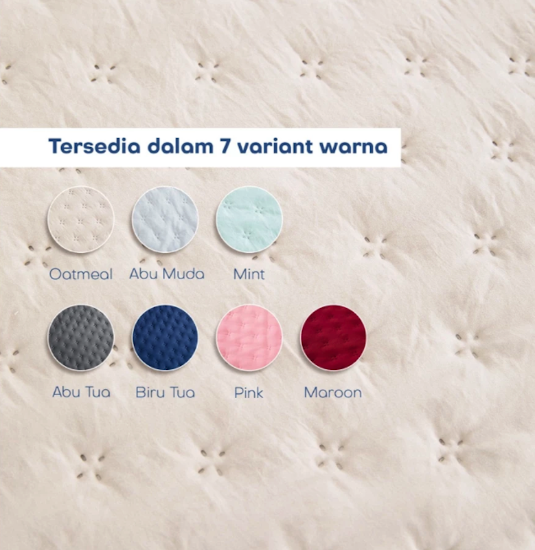 Unitwo Bed Cover Korean Series Motif Polos 2