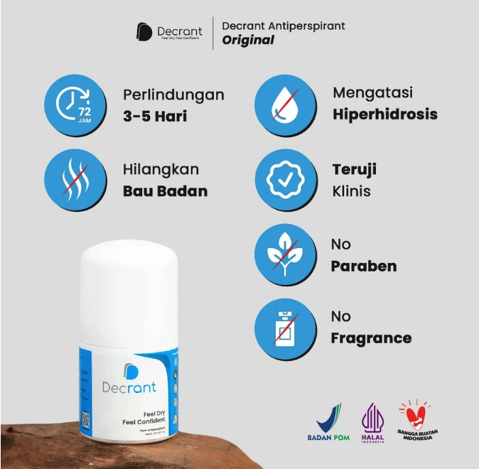 Miswak Utama Decrant Antiperspirant Original Roll On