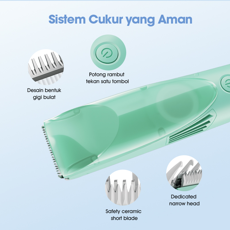 Wook Global Technology Samono Alat Cukur Rambut Elektrik Bayi SW-HCG500