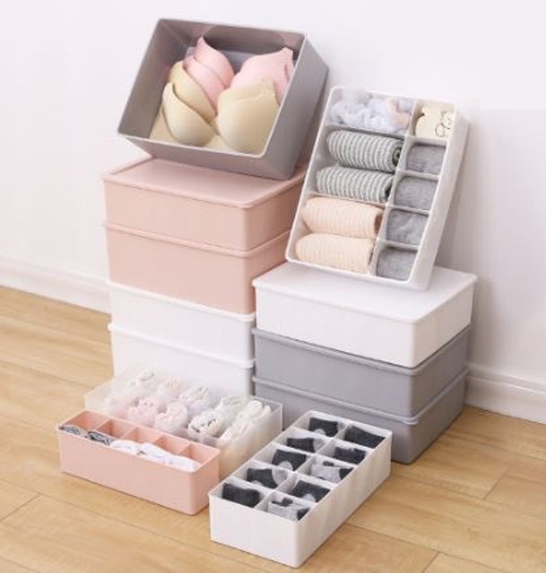 Oxihom Tempat Pakaian Dalam Kaos Kaki 15 Box Underwear Socks S3602