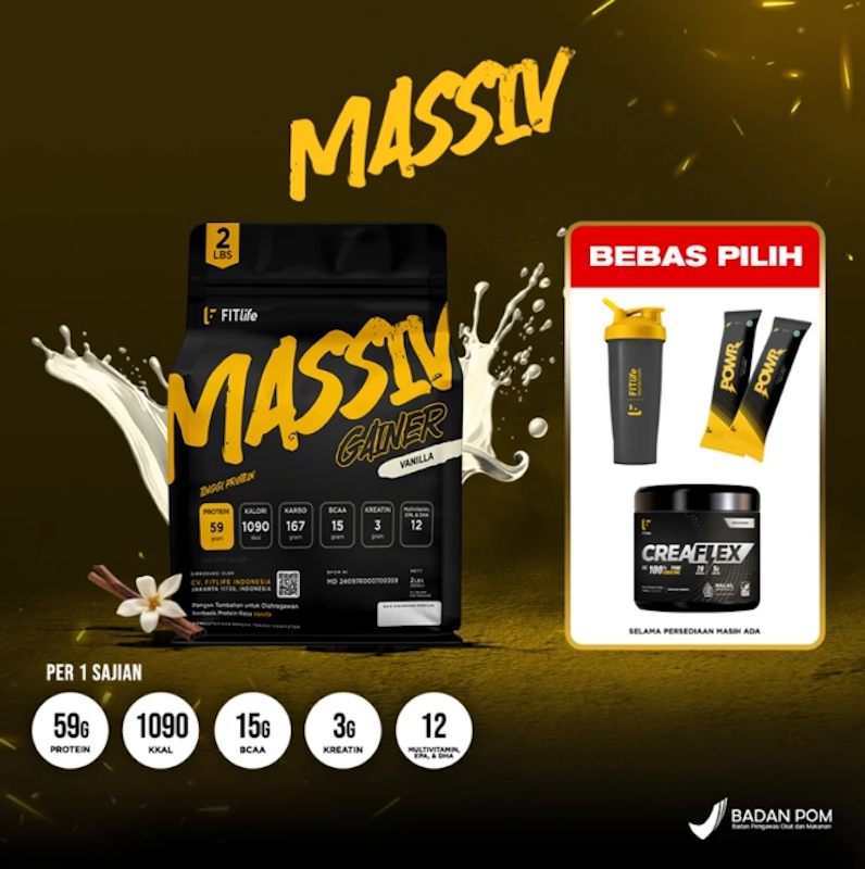FITlife Massiv Gainer Vanilla 4