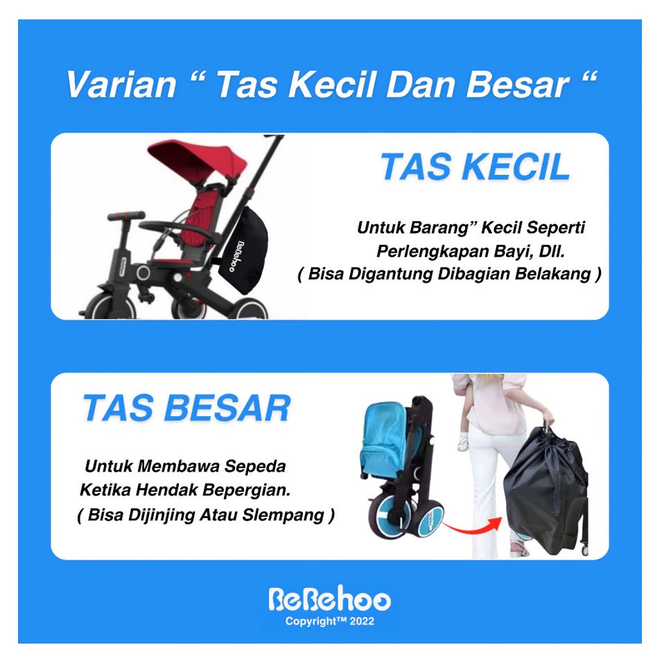 Bebehoo Bebehoo Gen 2 7 in 1 Stroller Folding Trike