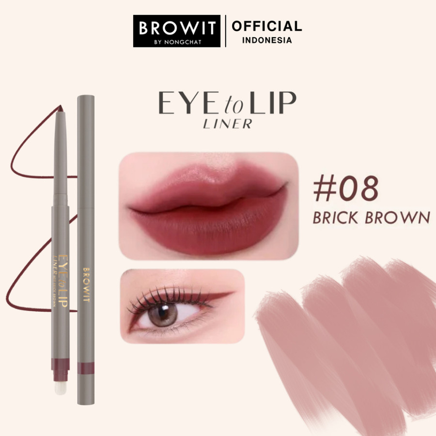 Browit By Nongchat Eye To Lip Liner #08 Brick Brown 2