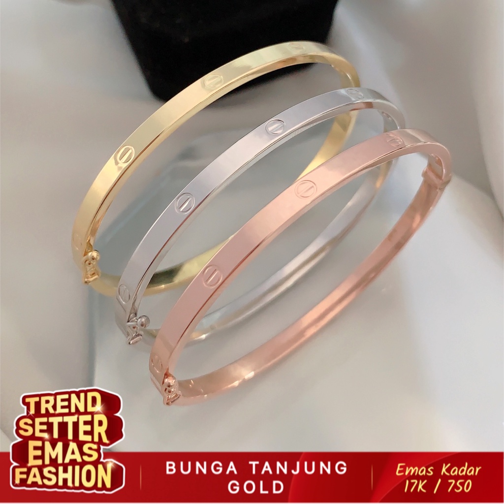 Bunga Tanjung Gelang Fashion Love Bangle
