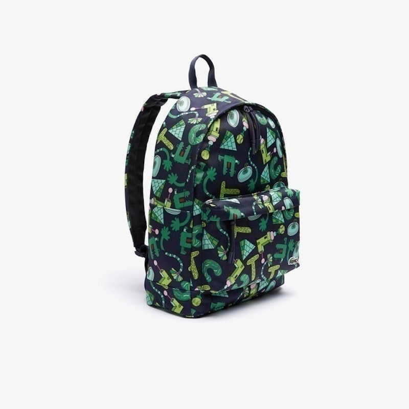 Men's Lacoste x Jeremyville Printed Canvas Zippered Backpack 2