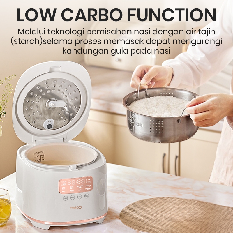 Mecoo Indonesia Mecoo Most Aesthetic Digital Rice Cooker