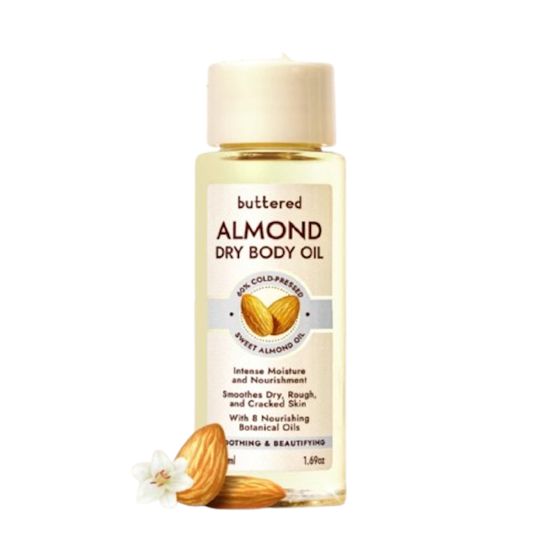 Buttered Almond Dry Body Oil 60% Cold Pressed
