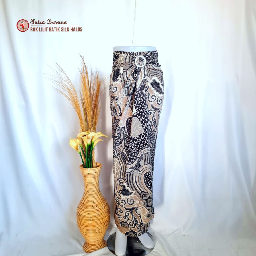 Pusat Bordir Tasikmalaya Rok Lilit Batik Semi Sutra Danar Hadi 5