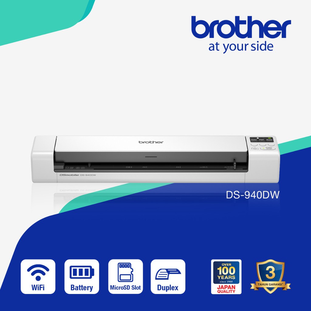 Brother Duplex and Wireless Mobile Document Scanner DS-940DW