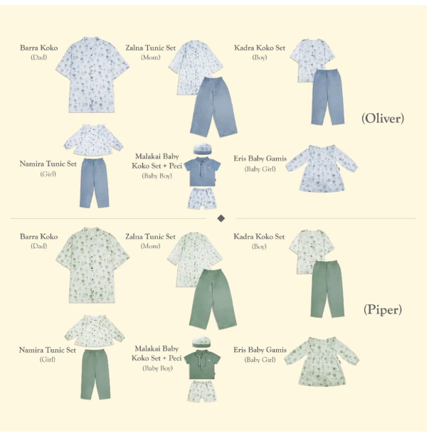 Indo Trade Cemerlang Little Palmerhaus Zalna Tunic Set