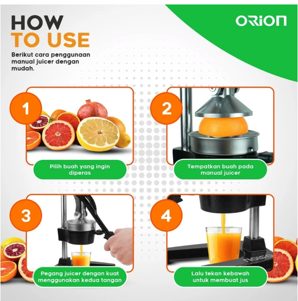 Indotara Persada Orion Manual Juicer  MJ-1158