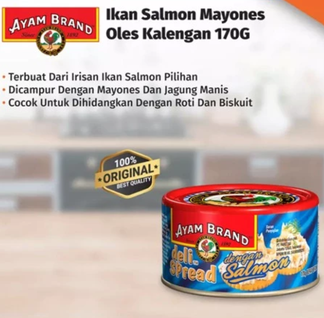 Ayam SARL Ayam Brand Salmon Spread in Mayonnaise