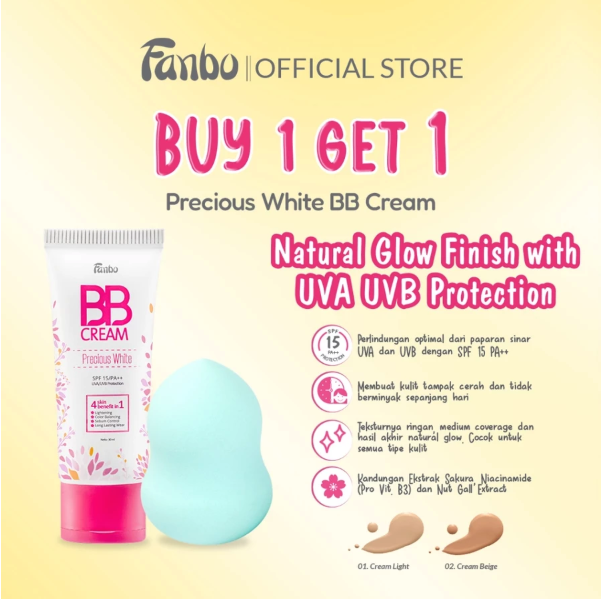 Fabindo Sejahtera Fanbo Precious White BB Cream 02 Beige