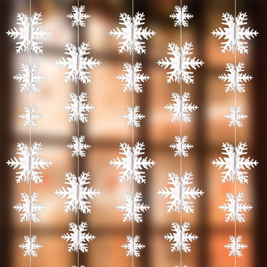 Snowflakes Decorations 3D Hollow 3