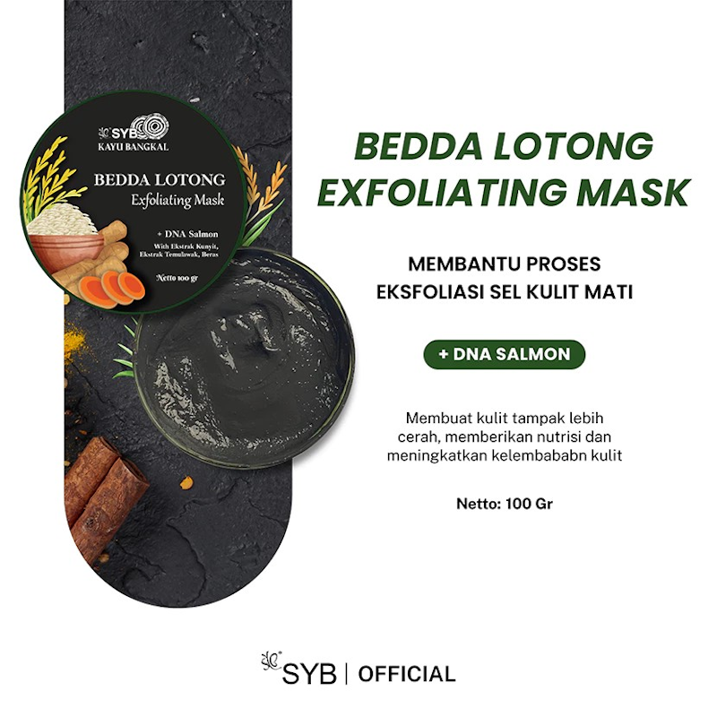 SYB Kayu Bangkal Bedda Lotong Exfoliating Mask 2