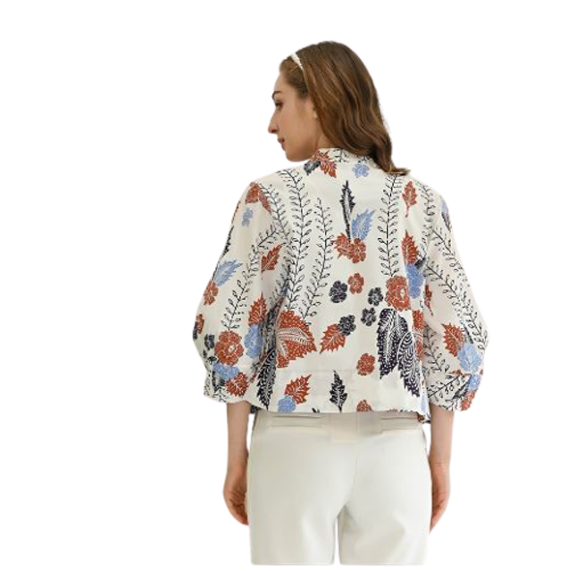 Lustopia Collection Aria - Bomber Jaket Batik Wanita
