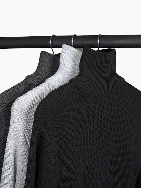 Gomuda Sweater Rajut Pria Cord Turtleneck 3