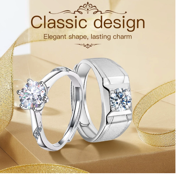  Chard Wake Cincin Couple Berlian Berlapis Platinum